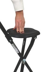 Pepe – Folding Cane Chair Height 34.2″ Non-Adjustable Foldable Walking Cane w…