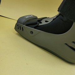 Top Shelf Orthopedics Large Walking Boot Black, Brace Ankle Sprain LEFT NO PUMP