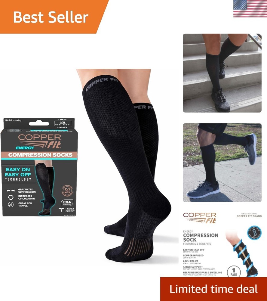 Luxurious Copper Compression Knee Socks for Enhanced Leg Health and Comfort
