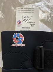 New Options Sports XXL LEFT Hinged Knee Brace With Patella Support Wrap