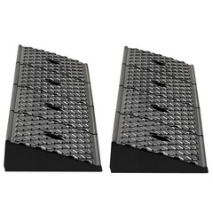 1. 2 Pack Heavy Duty Rubber Curb Ramp 33069LBS 2″ Rise with Drainage