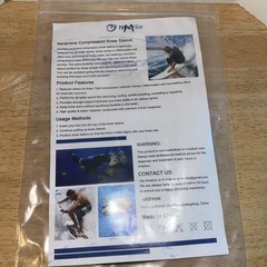 Nvorliy Neoprene Compression Knee Sleeve Waterproof Size Medium NEW!