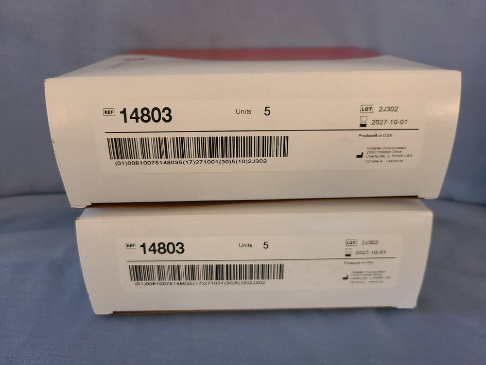 Hollister New Image 14803 2-Piece Convex Skin Barrier Tape 1.5″/2.25″ Red White