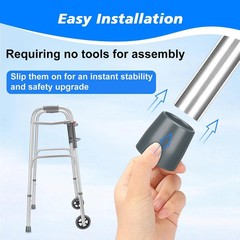 Rubber Walker Tips – Walker Feet Replacement – Walker Leg Caps – Heavy Duty Acce
