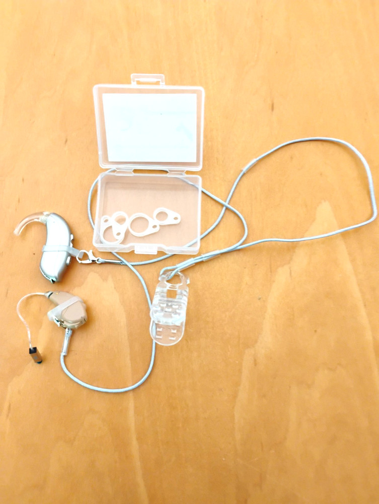 Hearing aid clip and anti loss lanyard keeper prevent loss aids not included