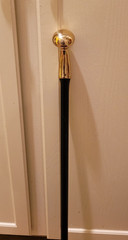 SOLID BRASS CANE HAME KNOCKER HANDLE CUSTOMIZED – LENGTH PREFERENCE & WOOD COLOR