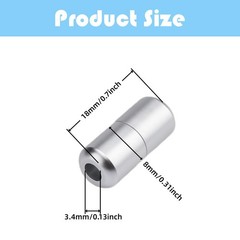6 Pcs Shoelace Locks Buckle Aluminum Alloy No Tie Shoe Lace Turnbuckle (Silver)