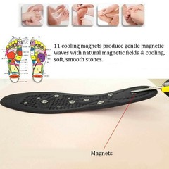Black Foot Magnetic Massage Shoe Wellness Insole Acupressure Therapy Reflexology