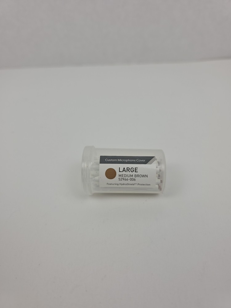 32 Count Starkey Large CUSTOM HEARING AID Medium Brown Microphone Covers