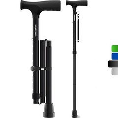Walking Cane Foldable Adjustable 30 to 37 Inch Aluminum Heavy Duty 250lbs