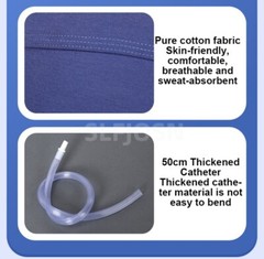 Male Wearable Incontinence Pants Urinal Leg Bag Silicone Urine Funnel Collector
