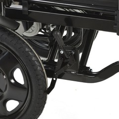 OPEN Foldable Heavy-Duty Electric Mobility Wheelchair, Dual Motor, Quick Fold