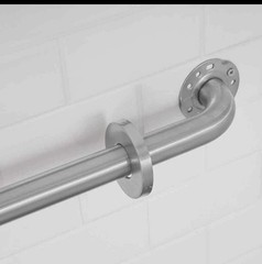 18 In. Grab Bar Combo in Brushed Stainless Steel