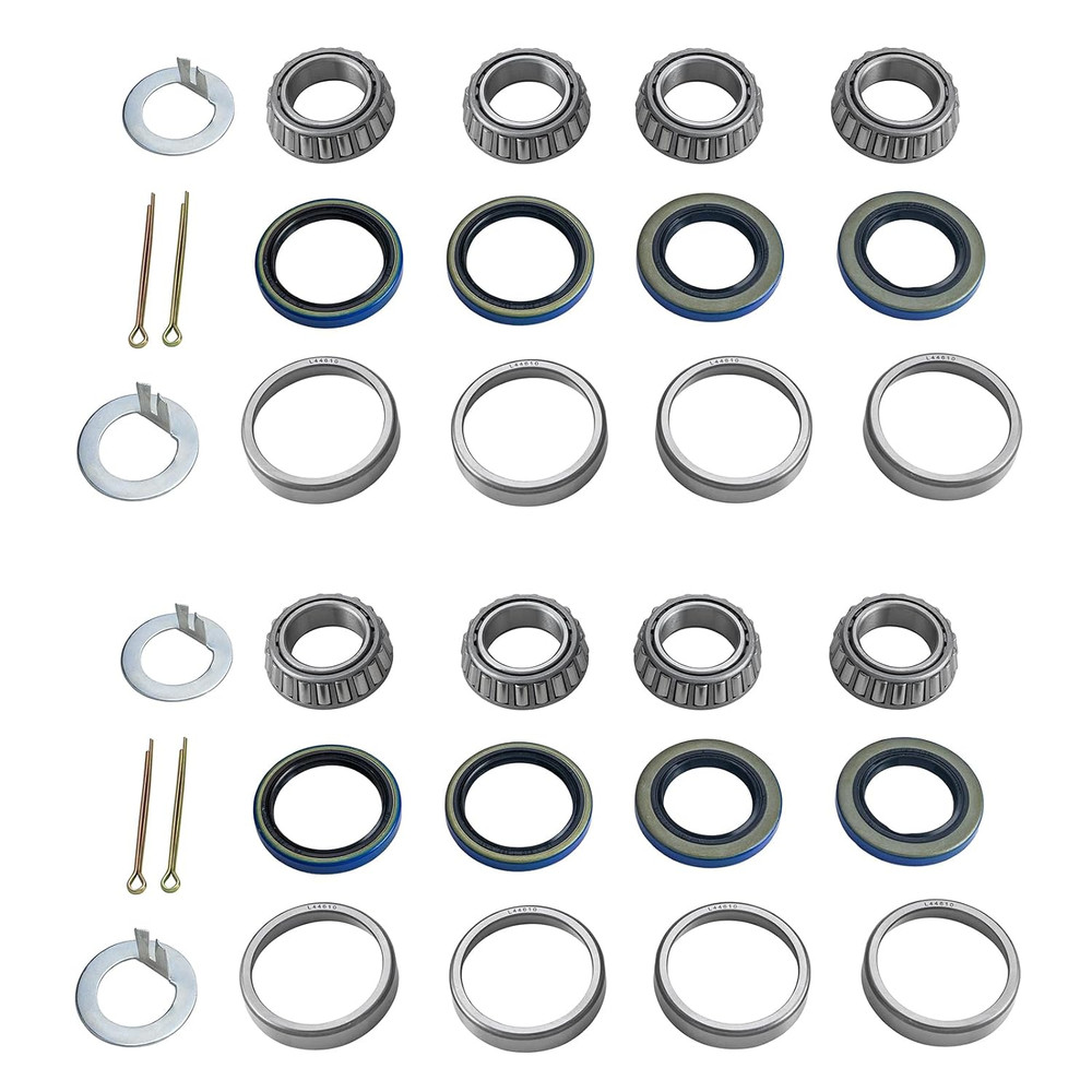 Pack of 4 Trailer Wheel Hub Bearings Kit Fits for 1-1/16“ 2000Lbs L44649/L44610