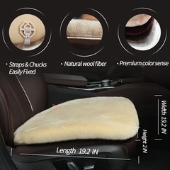LLB Genuine Sheepskin Car Seat Cushion Seat Covers for Cars Trucks SUV Comfor…