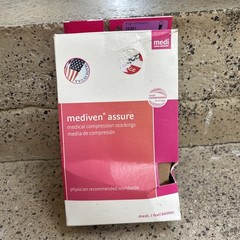 Mediven 22301 Medi ASSURE Thighs W/ TopBand 30-40 mmHg Close Toe Beige Small (b5