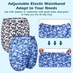Reusable Adult Diaper Covers – 2 Packs Washable Incontinence Underwear Cover …