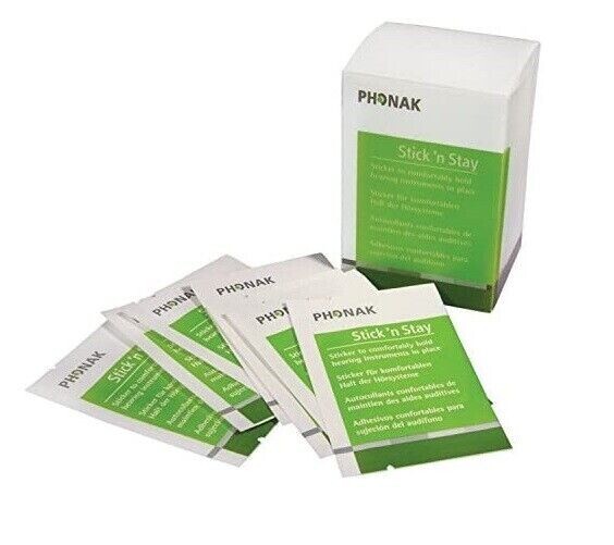 Phonak Stick N‘ Stay Hearing Aid Sticky Pad NEVER LOSE YOUR AIDS AGAIN! *USA*