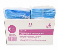 Inspire Disposable Underpads 24” x 30” (Priced Per 50 Pads) 2 Sealed Packages