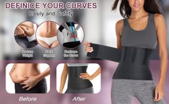 Waist Trainer with Loop Design, Tightness Adjustable & Non-Slip, Plus Size, pack