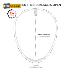 Upright Magnetic Necklace (Necklace Only) for GO S and 2 Posture White