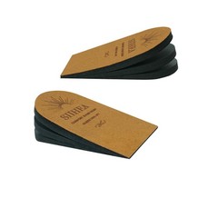 SIIHEA Adjustable Heel Lifts for Shoes, 1/4“ Height Large (1 Pair), Brown