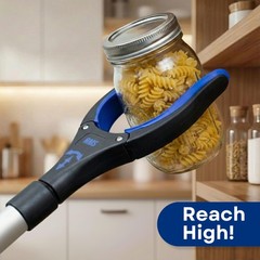 RMS 2-Pack 32 Inch Extra Long Grabber Reacher with Rotating Jaw – Blue