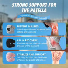 Knee Brace Support Neoprene Patella Stabilizing Compression Straps Adjustable US