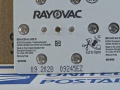 Rayovac Size 13 ~ 1.45V Zinc Air Hearing Aid Batteries 3-Packs of 12 (36 Total)