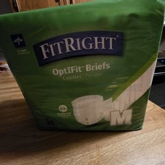 FitRight OptiFit Briefs Medium M 17 Count Extra Absorbency New Incontinence