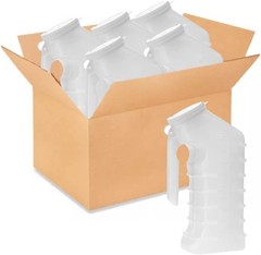 Portable Male Urinal, Translucent Receptacle, 48 Pack