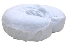 Deluxe Flannel Massage Face Rest Cover Cozies, Includes 4pcs (White) White