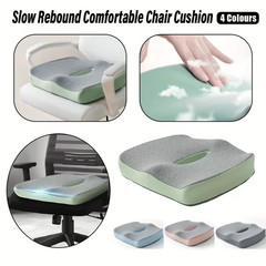 ​​【Ergonomic Office Seat Cushion】3-Zone Memory Foam Lumbar Support Pillow Breath