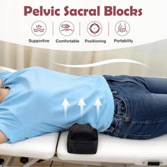2 PCS Pelvic Blocks Sacral Wedge Non-Slip Handle for Therapy Positioning Support