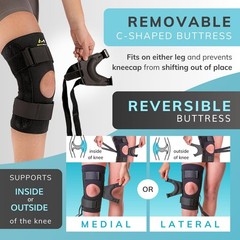 J Patella Knee Brace – Lateral Patellar Stabilizer with Medial and J-Lat Supp…