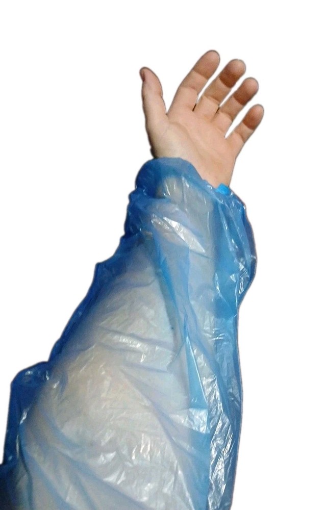10 – Disposable Protective Arm Sleeves Waterproof Polyethylene 18″ 46cm