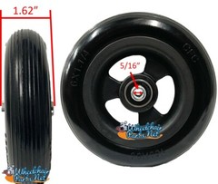 Set of Wheelchair Caster Wheels With 1.60″ Hub and 5/16″ Bearings. 5″ or 6″ Size