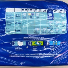 TENA (2 PACK) Proskin Fully Breathable Adult Diaper Unisex Sz L White 37959-10