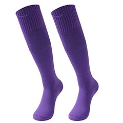 Men Women Knee High Soccer Softball Football Baseball Long One Size 2 Purple