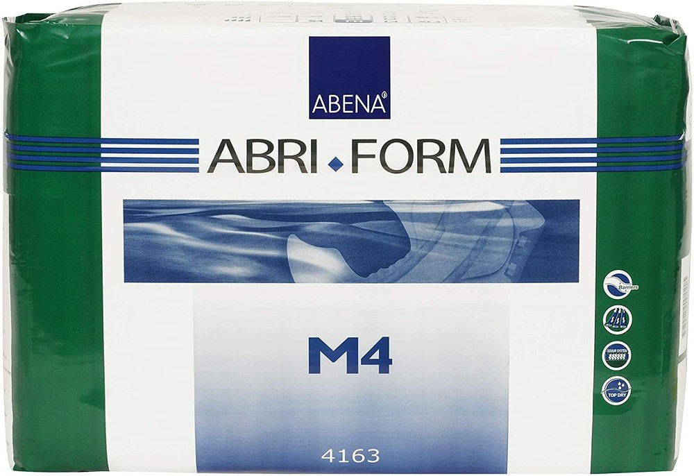 Abena M4 Abri-Form Medium 28-44 Inches X-Plus Brief Adult Diapers – Bag of 14