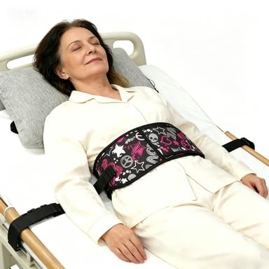 Restraint Strap for Bed and Wheelchair, Adjustable Anti-Fall Safety Strap, Wh…