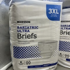 McKesson Ultra Plus Bariatric Disposable Briefs Diapers XXXL BRBAR Heavy 32 Ct