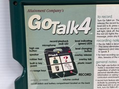 Attainment Company’s Go Talk 4 Digital Recorder Playback Device Disability Tool