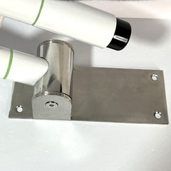 Toilet Bathroom 24 Inch Flip Up Grab Bars Handicap Rail Without Support Rod