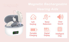 New BTE invisible hearing aid, 6 volume levels, 2 noise reduction modes