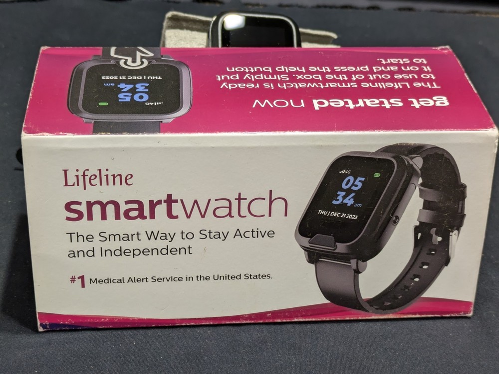 New IOB Lifeline Senior SOS GPS Smart Watch Heart Rate Medical Alert Watch