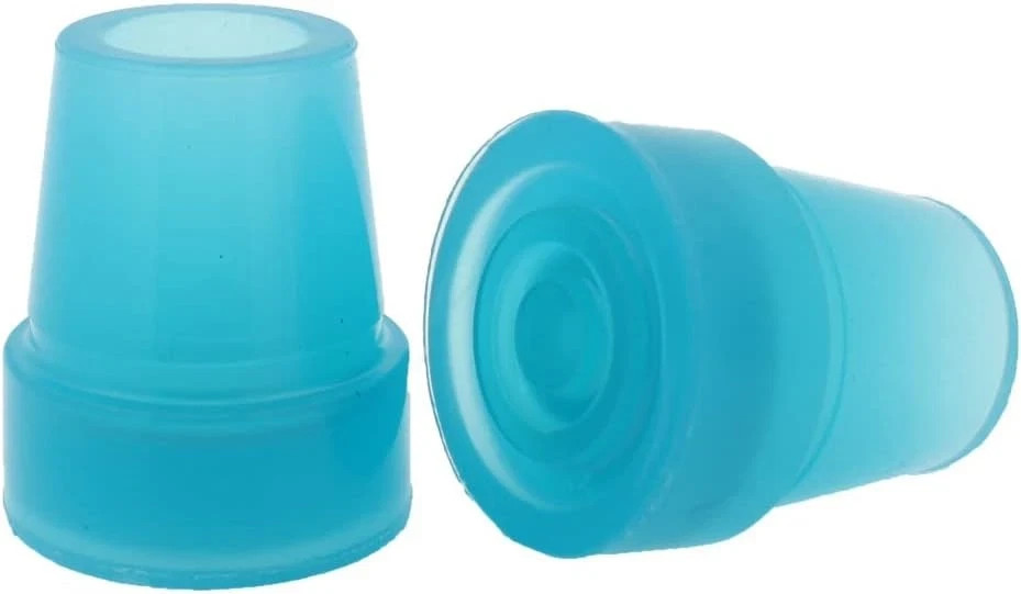 2 Pcs: 3/4″ (19Mm) Glow in the Dark Rubber Tips Ferrules for Walking Canes – Blu