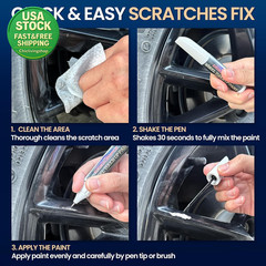 Gloss Black Rim Touch up Paint Pen Car Wheel Scratch Repair Kit 1 Fl Oz