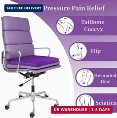 Ergonomic Gel Seat Cushion for Back and Tailbone Pain Relief – Breathable Design