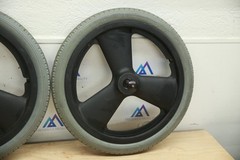 PAIR 16″ FLAT FREE Mag Wheels Tires for Quickie Iris Wheelchairs Zippie TS Xcape